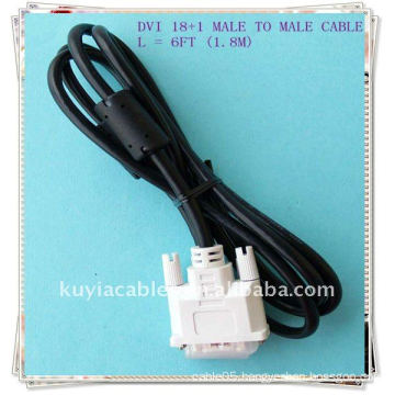 NEW 1.8M 6FT DVI-D LCD Monitor Cable 18+1 Pin M-M Single Link Digital Video Cable